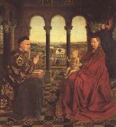 Jan Van Eyck The Virgin of Chancellor Rolin (mk45) china oil painting artist